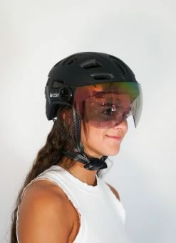Casque Vélo Quartz Visor Led USB - Cairn -Accessoires vélo Soldes casque velo quartz visor led usb cairn 5