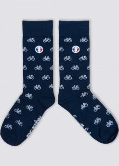 Chaussettes Vélo - Tranquille Émile -Accessoires vélo Soldes chaussette velo 8