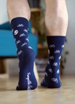Chaussettes Vélo - Tranquille Émile -Accessoires vélo Soldes chaussette velo 9