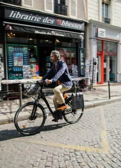 Grand Sac à Main Porte-bagages Vélo En Cuir - Annso -Accessoires vélo Soldes grand sac a main porte bagages velo en cuir annso 4