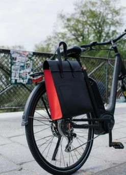 Sac à Main Porte-bagages Vélo En Cuir - Annso -Accessoires vélo Soldes sac a main porte bagages velo en cuir annso 4