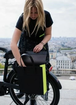 Sac à Main Porte-bagages Vélo En Cuir - Annso -Accessoires vélo Soldes sac a main porte bagages velo en cuir annso 5