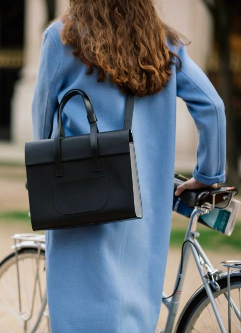 Sac à Main Porte-bagages Vélo En Cuir - Annso 2 Sac à Main Porte-bagages Vélo En Cuir - Annso – Image 2